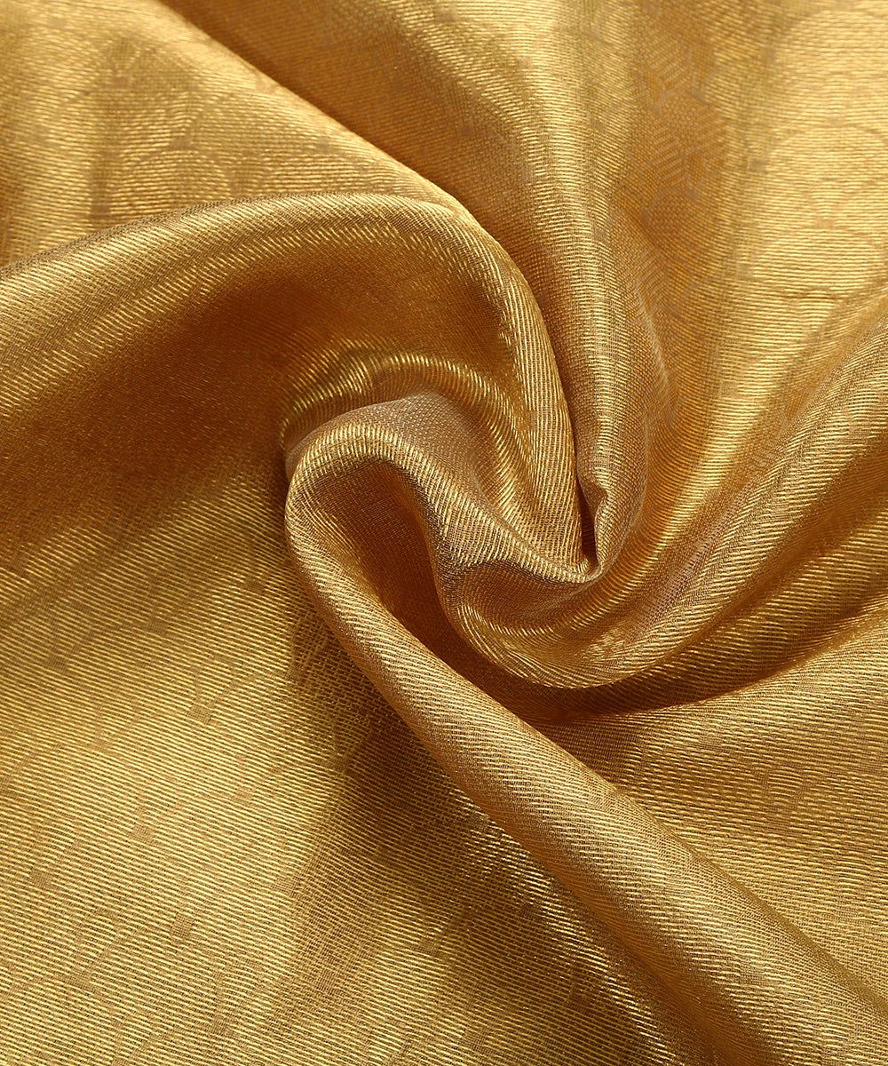 Gold_Handloom_Self_Design_Brocade_Tissue_Chanderi_Fabric_WeaverStory_05