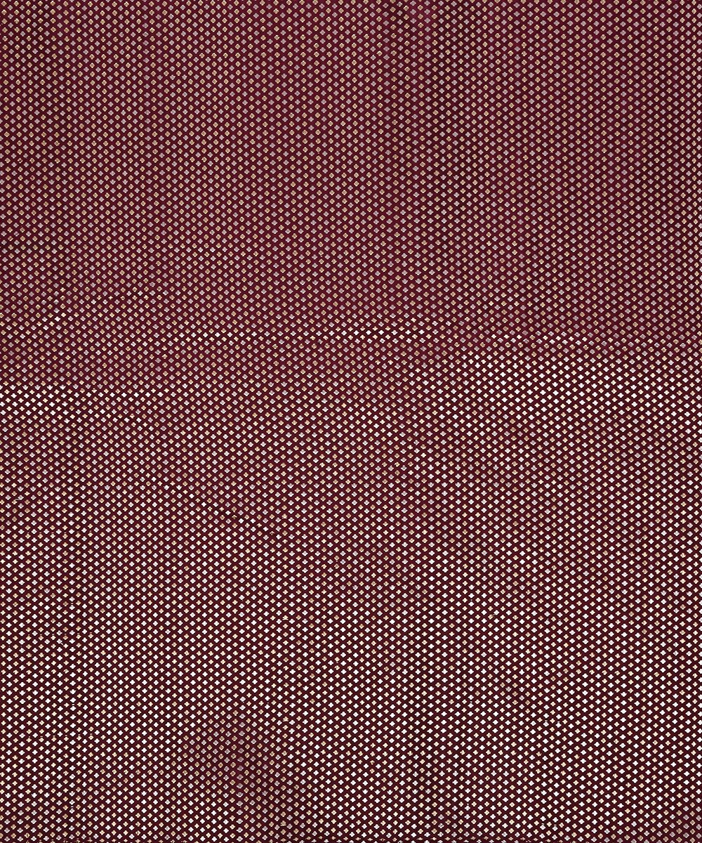 Wine_Brocade_Satin_Handloom_Banarasi_Fabric_WeaverStory_02