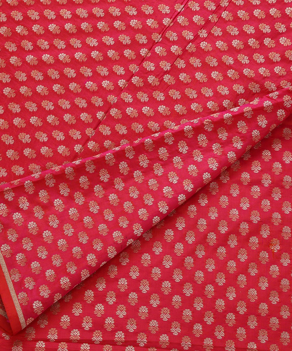 Pink_Handloom_Pure_Katan_Silk_Cutwork_Banarasi_Fabric_WeaverStory_04