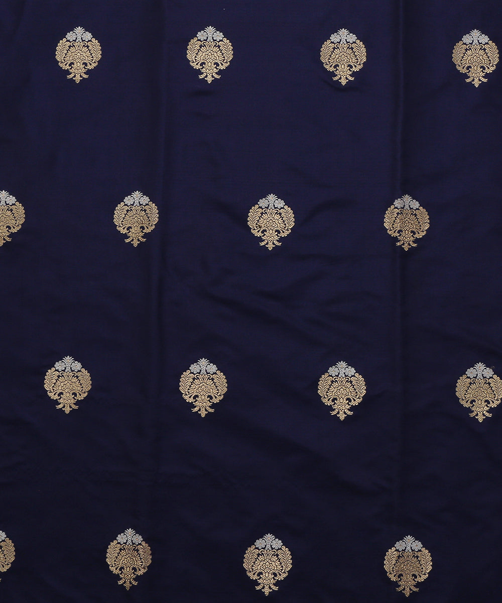 Purple_Handloom_Pure_Katan_Silk_Kadhwa_Booti_Banarasi_Fabric_WeaverStory_02