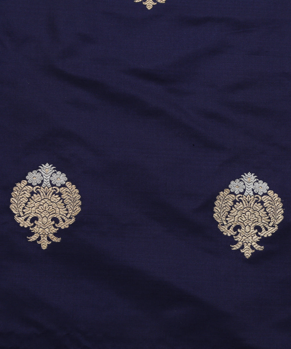 Purple_Handloom_Pure_Katan_Silk_Kadhwa_Booti_Banarasi_Fabric_WeaverStory_03