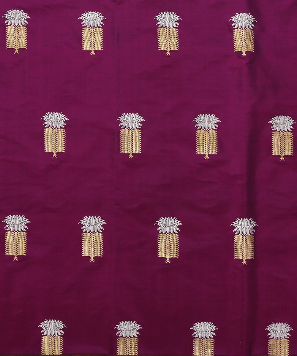 Purple_Handloom_Pure_Katan_Silk_Kadhwa_Banarasi_Fabric_with_Booti_WeaverStory_02