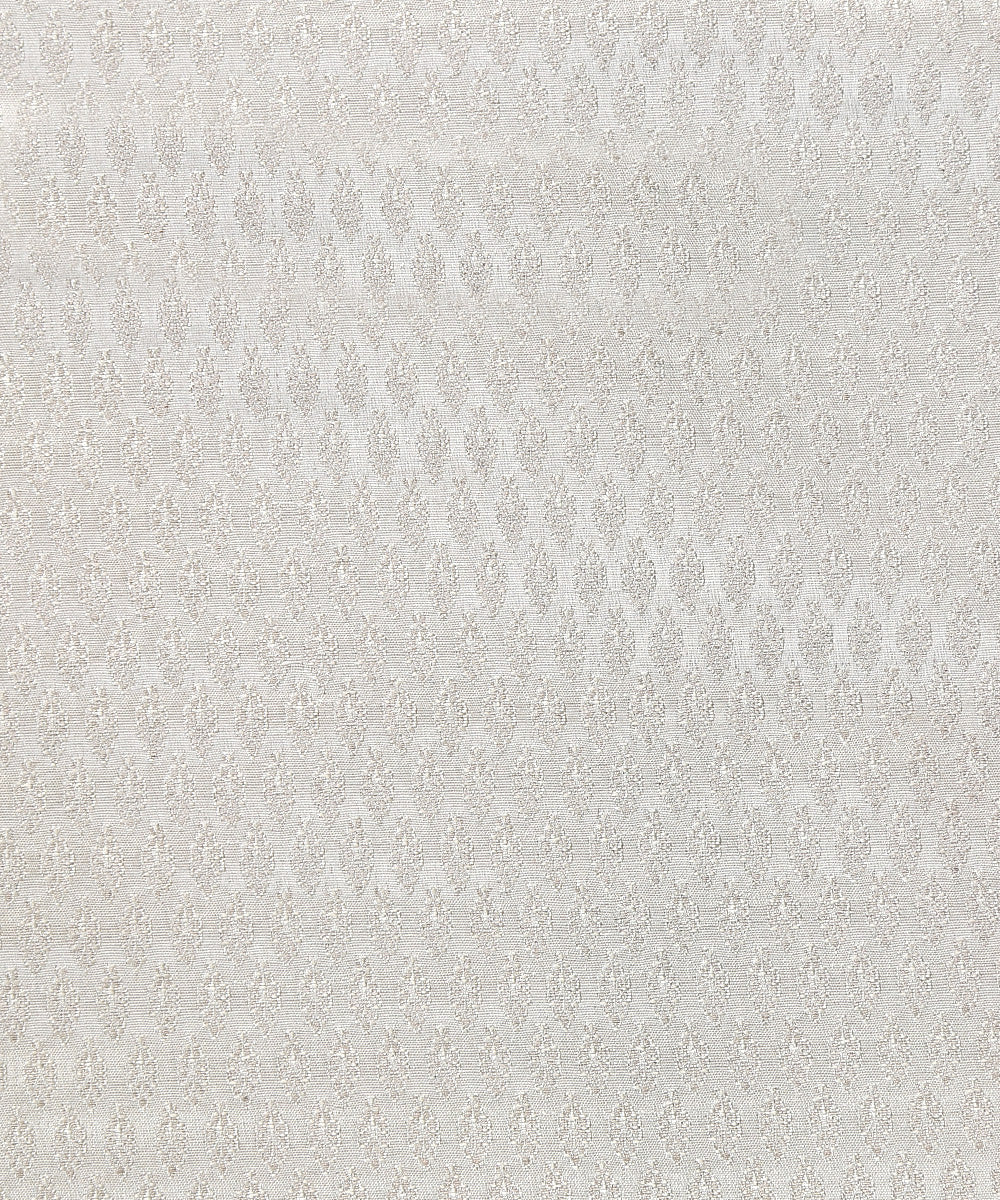 Handloom_White_Satin_Brocade_Banarasi_Fabric_With_Silver_Zari_WeaverStory_02