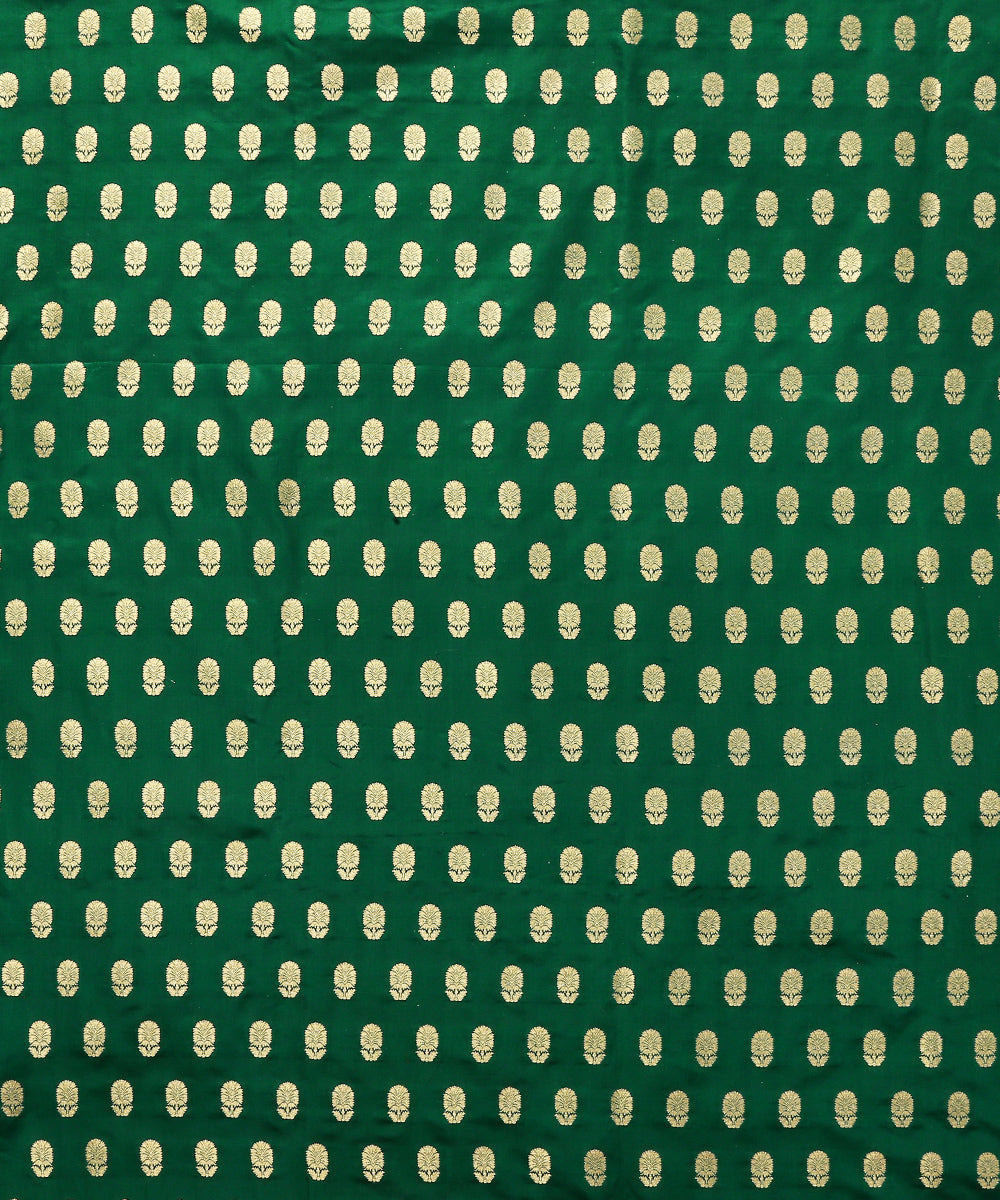 Green_Handloom_Satin_Silk_Banarasi_Fabric_with_Booti_Design_WeaverStory_03
