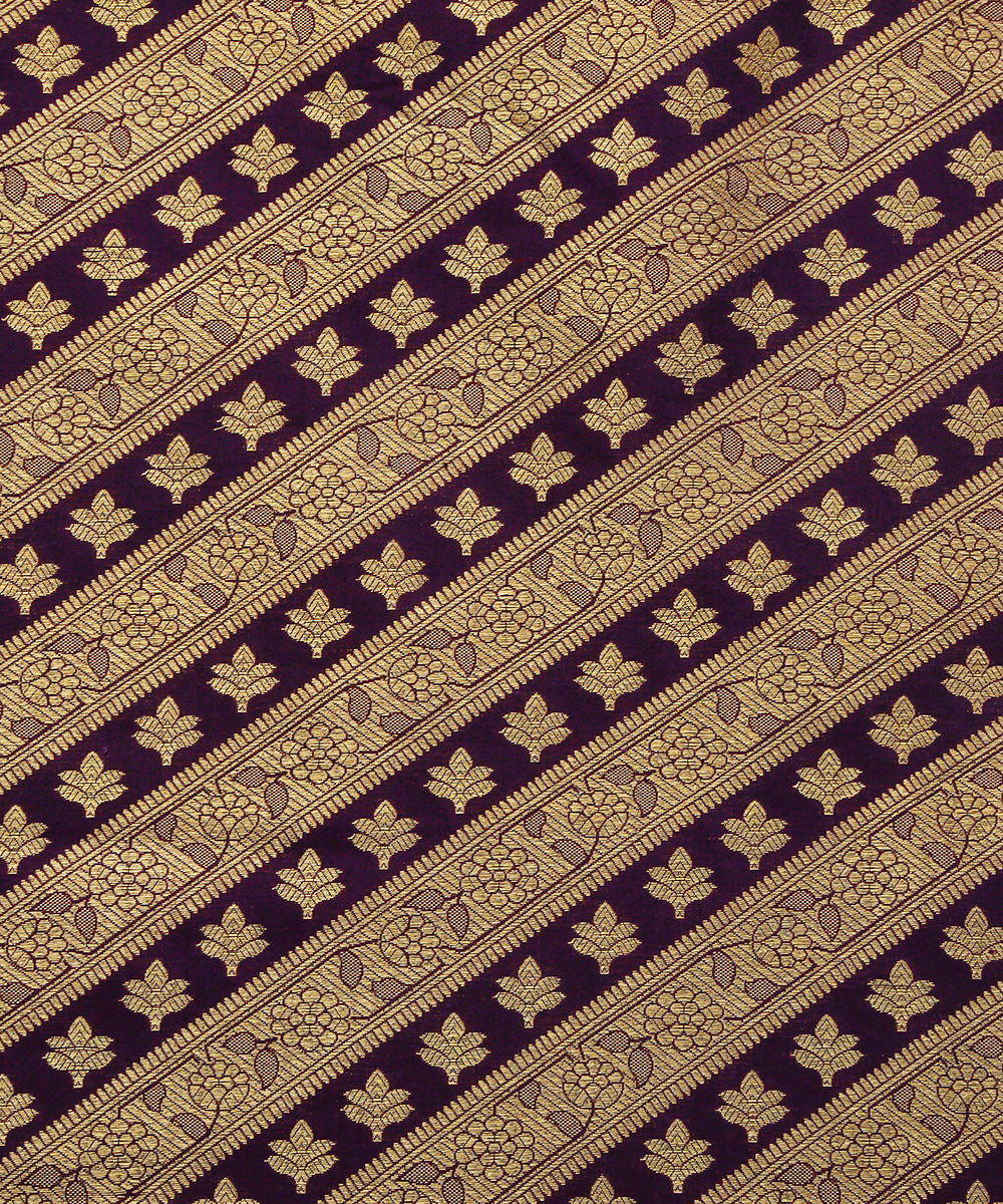 Handloom_Purple_Pure_Katan_Silk_Kimkhab_Banarasi_Fabric_with_Aada_Bel_WeaverStory_03