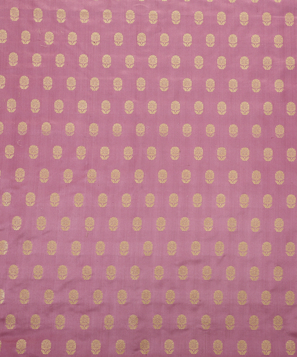 Mauve_Handloom_Pure_Satin_Banarasi_Fabric_with_Cutwork_Booti_WeaverStory_02