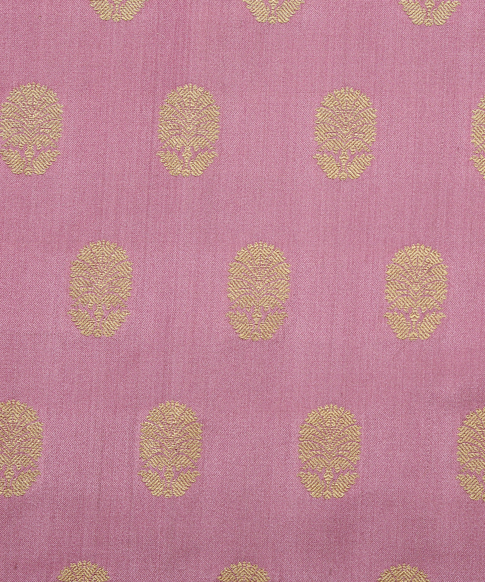 Mauve_Handloom_Pure_Satin_Banarasi_Fabric_with_Cutwork_Booti_WeaverStory_03