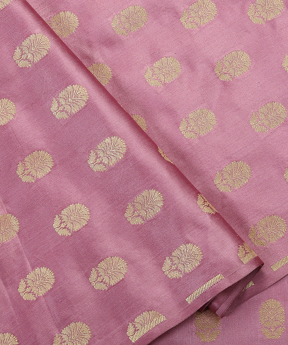 Mauve_Handloom_Pure_Satin_Banarasi_Fabric_with_Cutwork_Booti_WeaverStory_04