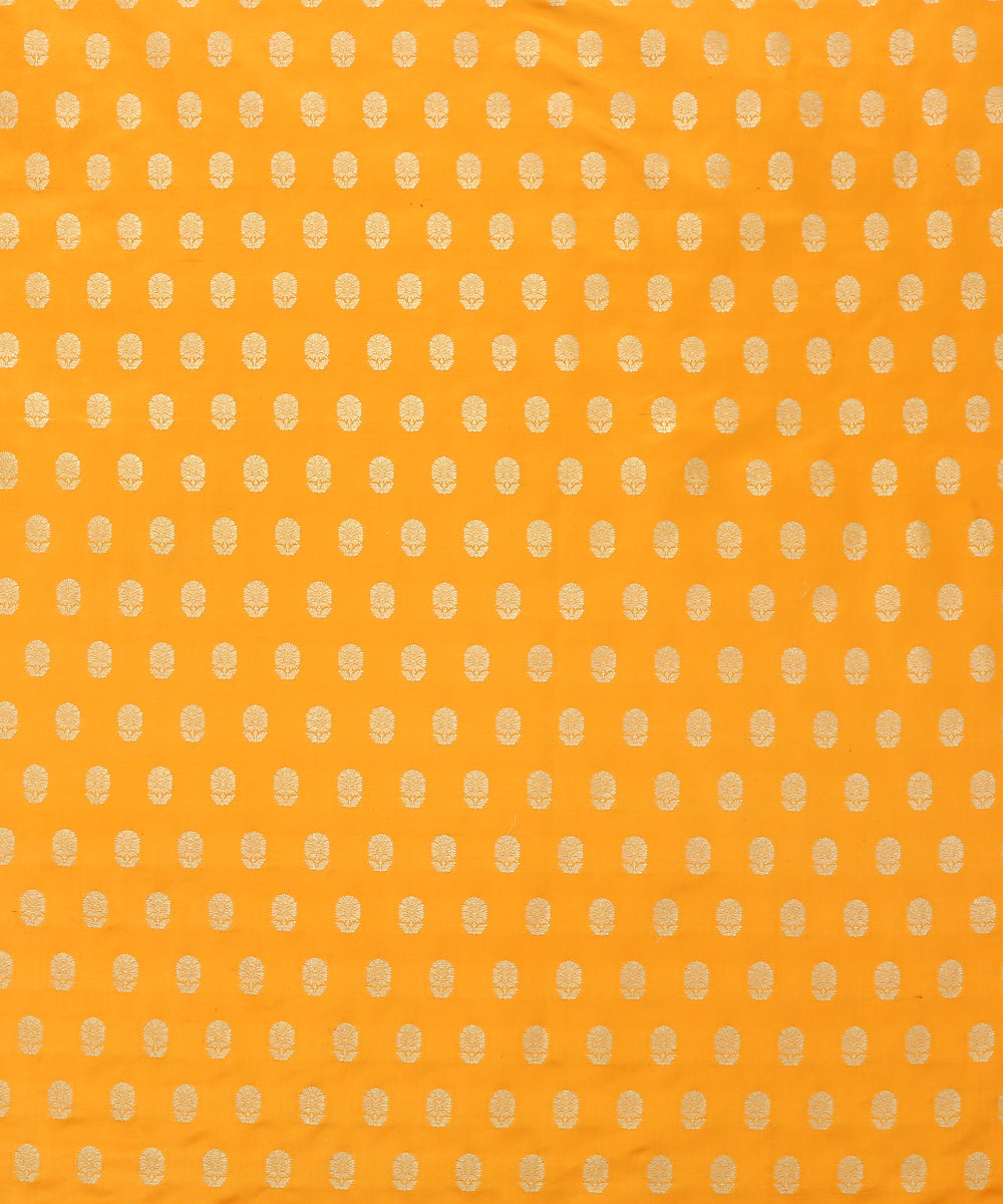 Handloom_Mustard_Pure_Satin_Banarasi_Fabric_with_Cutwork_Zari_Booti_WeaverStory_02