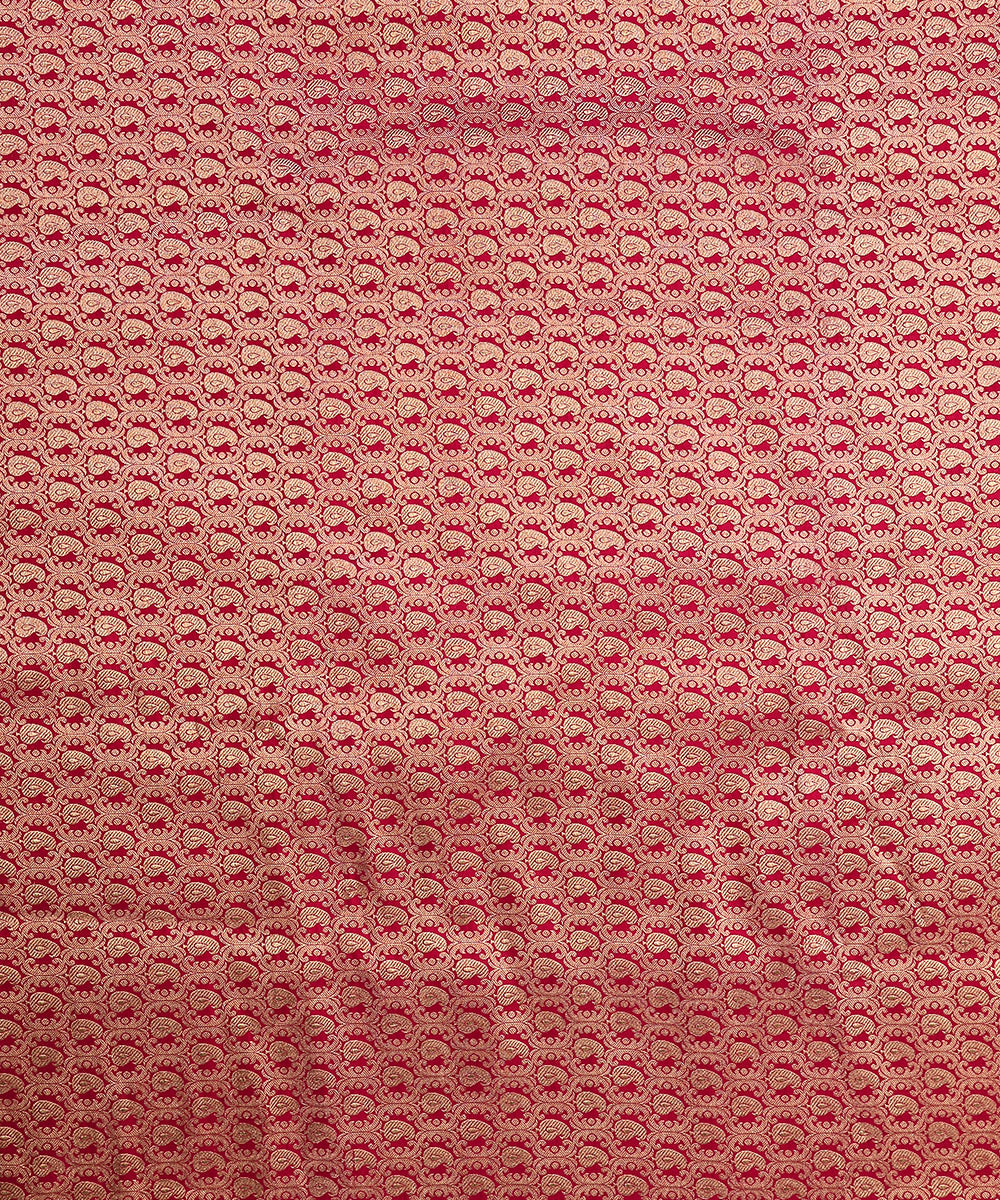 Pink_Handloom_Pure_Katan_Silk_Paisley_Brocade_Fabric_WeaverStory_03
