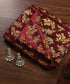 Handloom_Maroon_Jamawar_Brocade_Pure_Katan_Silk_Banarasi_Fabric_With_Meenakari_WeaverStory_01
