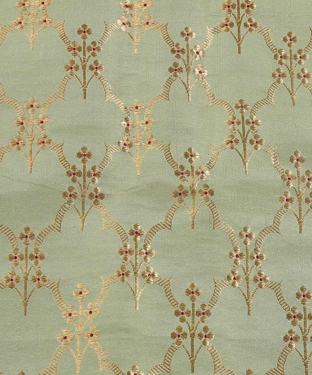 Handloom_Powder_Blue_Brocade_Pure_Katan_Silk_Banarasi_Fabric_With_Meenakari_Jaal_WeaverStory_03