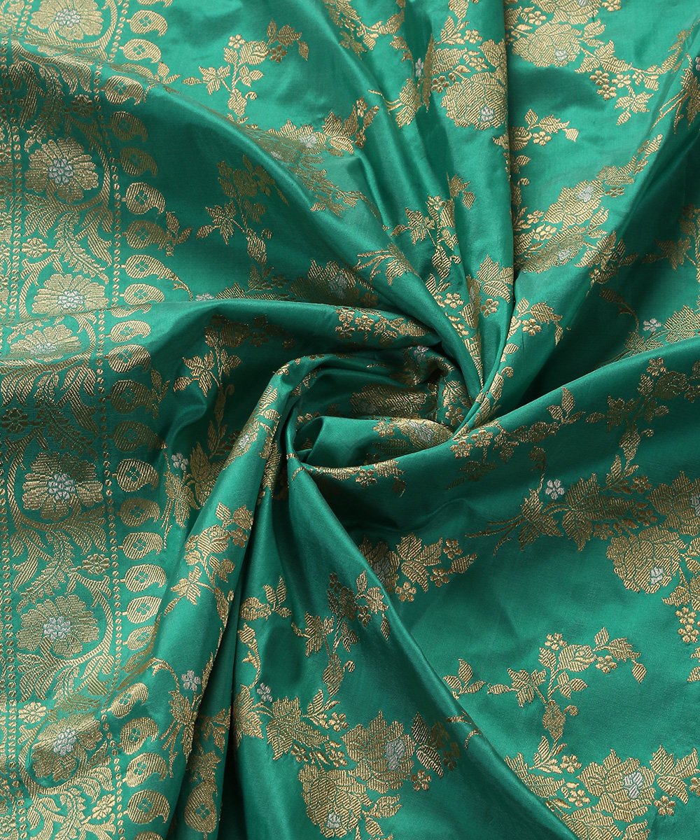 Firozi_Handloom_Kadhwa_Jangla_Banarasi_Dupatta_in_Katan_Silk_with_Lace_Border_WeaverStory_06