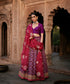 Purple_Georgette_Banarasi_Bandhej_Lehenga_Skirt_With_Blouse_And_Dupatta_WeaverStory_01
