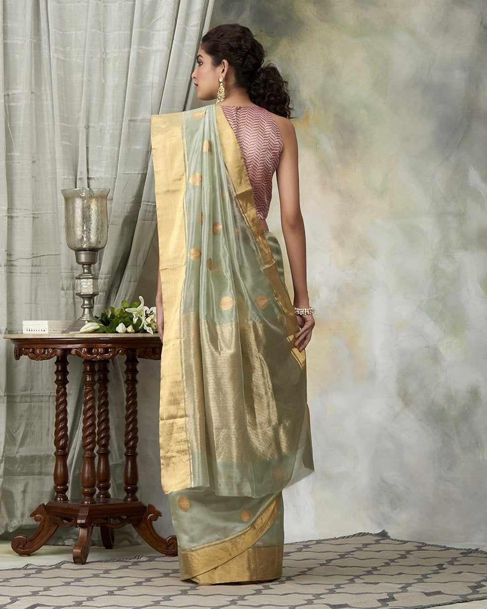 Powder_Blue_Handloom_Chanderi_Silk_Saree_With_Anaar_Boota_WeaverStory_03