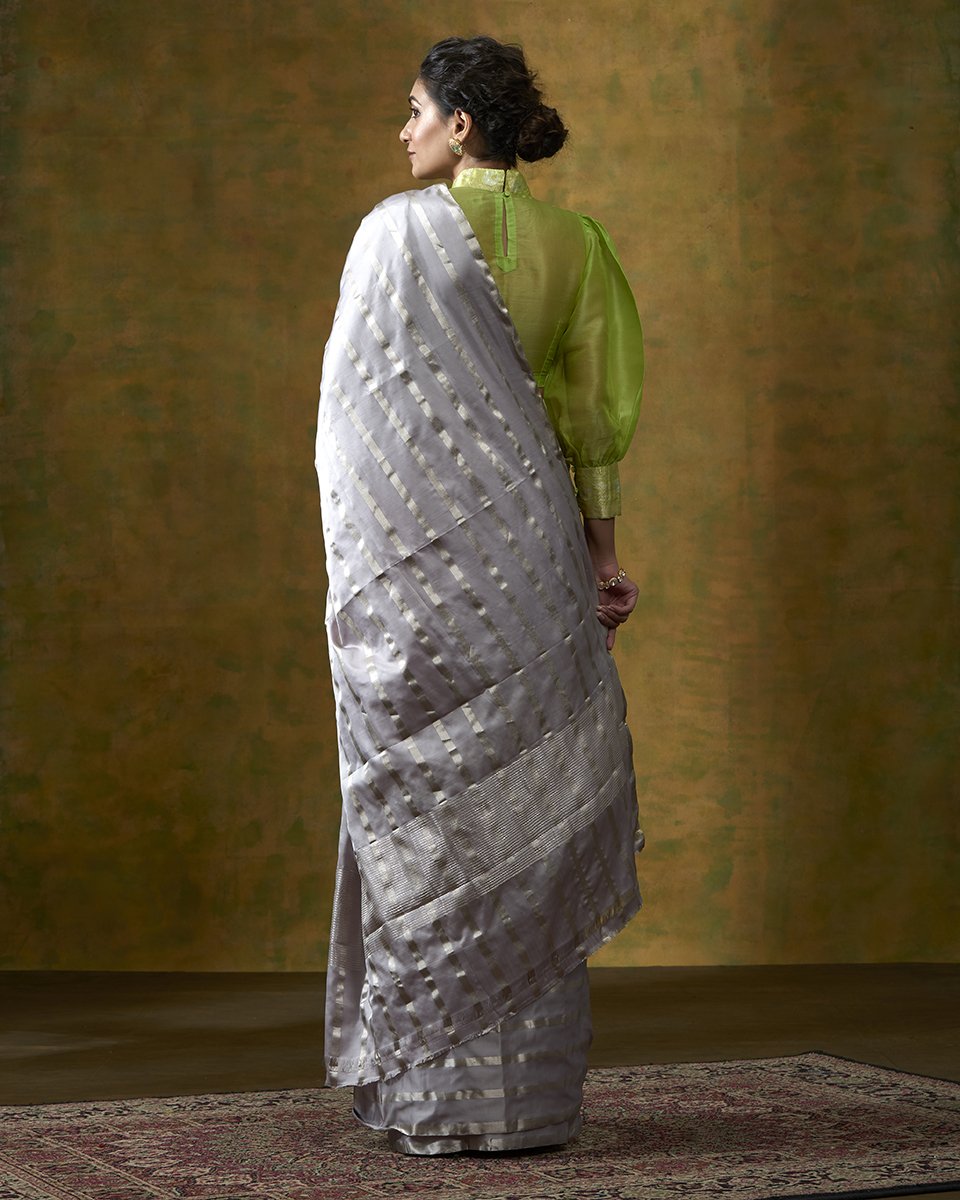 Grey_Handloom_Pure_Satin_Silk_Saree_with_Silver_Zari_Stripes_WeaverStory_03
