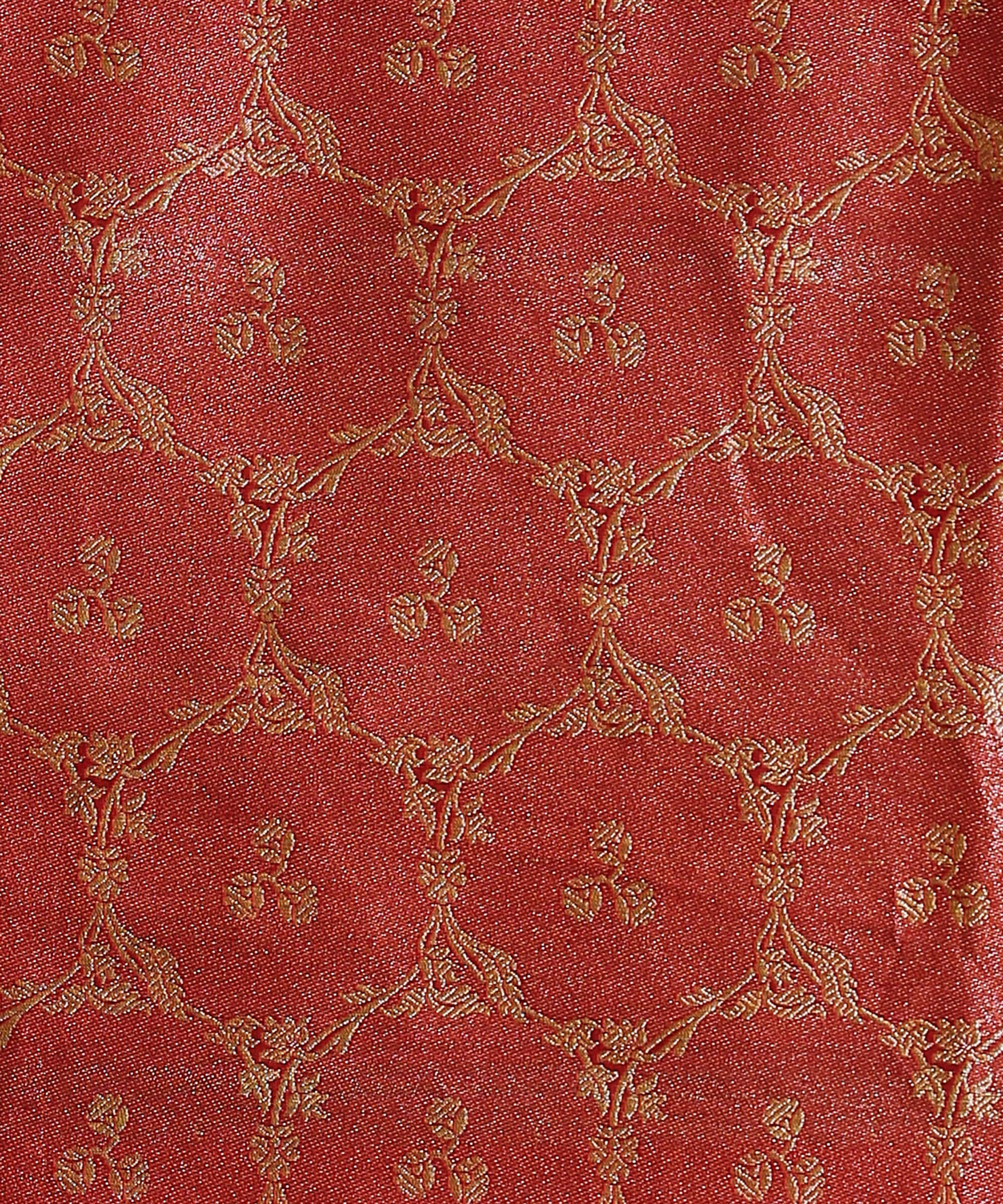 Handloom_Blood_Red_Kadhwa_Booti_Saree_With_Gold_And_Silver_Zari_WeaverStory_05