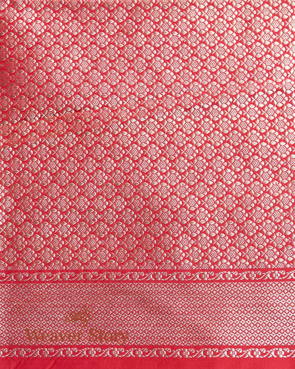 Handloom_Pure_Katan_Silk_Banarasi_Saree_with_Kadhwa_Booti_and_Konia_Motif_WeaverStory_05