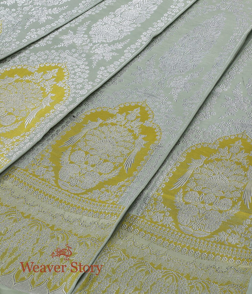 Handloom_Light_Green_Pure_Satin_Silk_Banarasi_Lehenga_WeaverStory_03