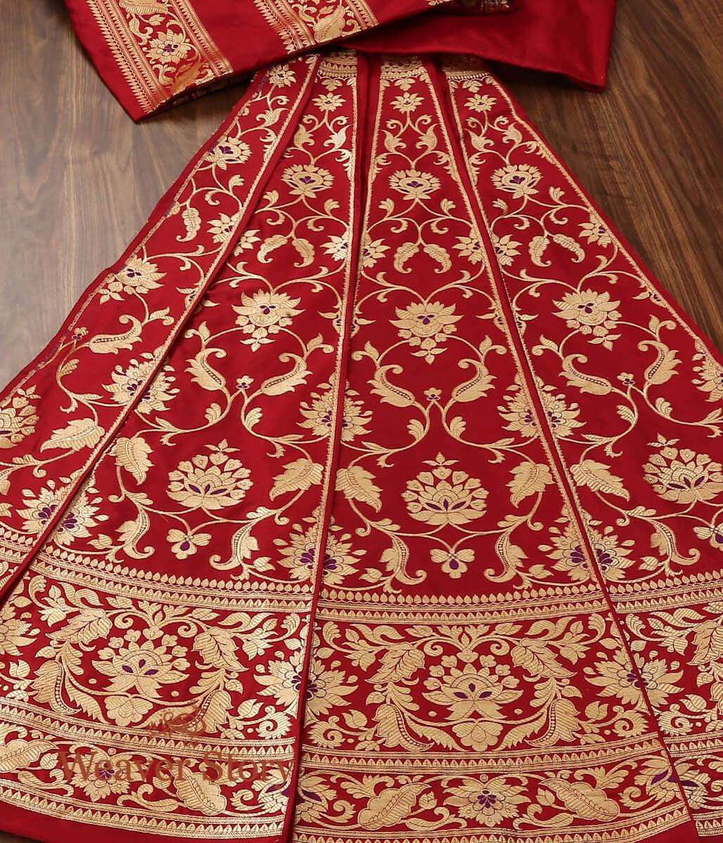 Handloom_Maroon_Banarasi_Lehenga_with_Blouse_WeaverStory_02