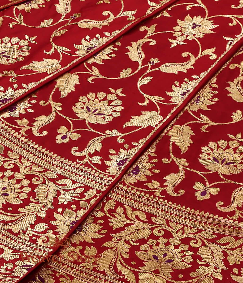 Handloom_Maroon_Banarasi_Lehenga_with_Blouse_WeaverStory_03