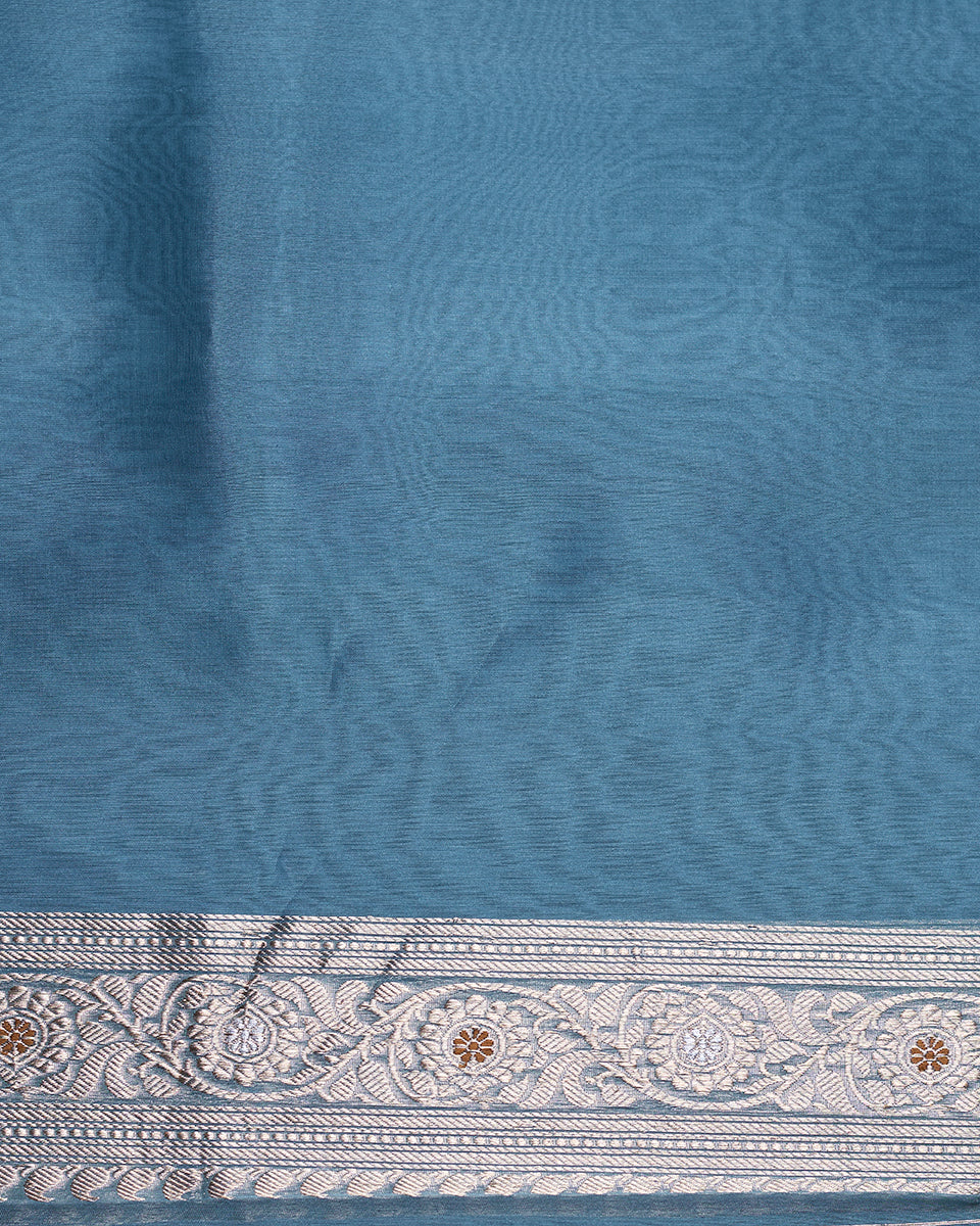 Handloom_Pigeon_Blue_Antique_Kora_Banarasi_Saree_with_Paisley_Design_WeaverStory_05