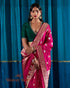 Indian_Pink_Banarasi_Handloom_Saree_with_Kadhwa_Booti_and_Lion_Motifs_WeaverStory_01