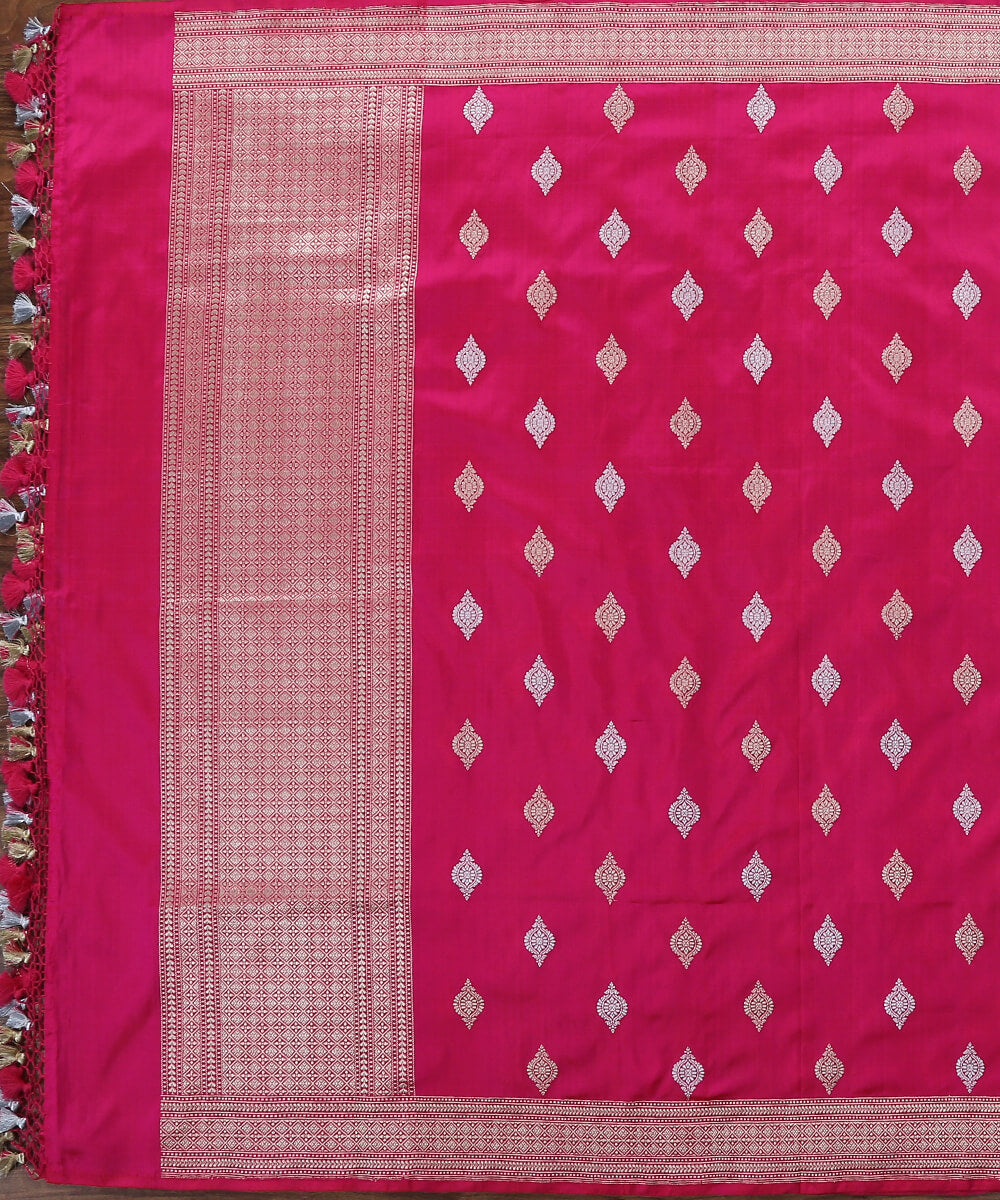 Handloom_Pink_Pure_Katam_Silk_Banarasi_Dupatta_with_Kadhwa_Boota_WeaverStory_02
