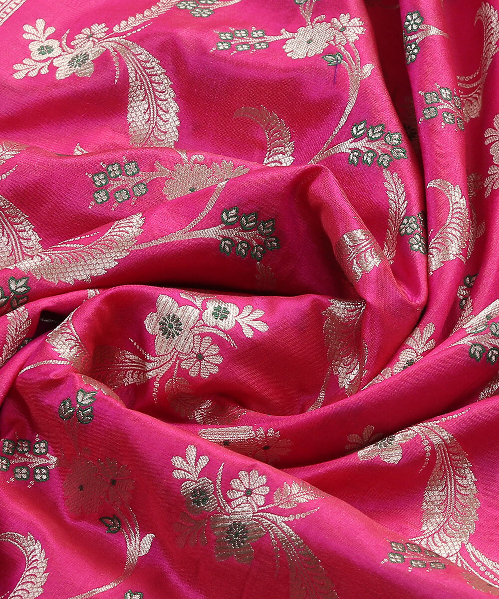Pink_Pure_Katan_Silk_Banarasi_Handloom_Dupatta_with_Meenakari_WeaverStory_05