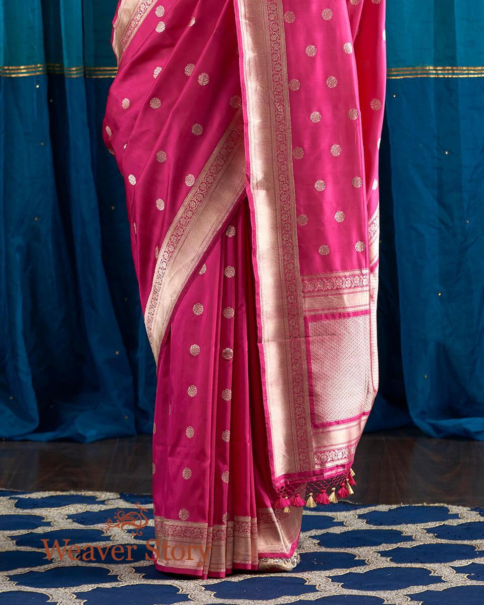 Handloom_Berry_Pink_Handloom_Banarasi_Saree_woven_in_Fine_Katan_Silk_WeaverStory_04