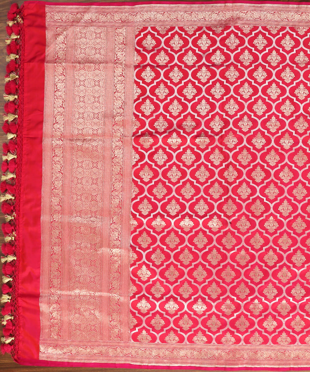 Handloom_Pink_Pure_Katan_Silk_Banarasi_Jangla_Dupatta_woth_Cutwork_Weave_WeaverStory_02