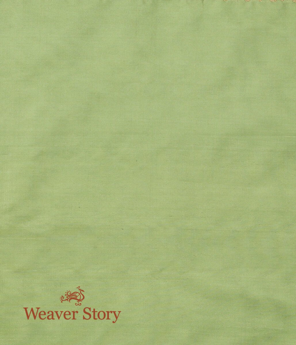 Handloom_Pista_Green_Pure_Katan_Silk_Banarasi_Lehenga_with_Meenakari_WeaverStory_06