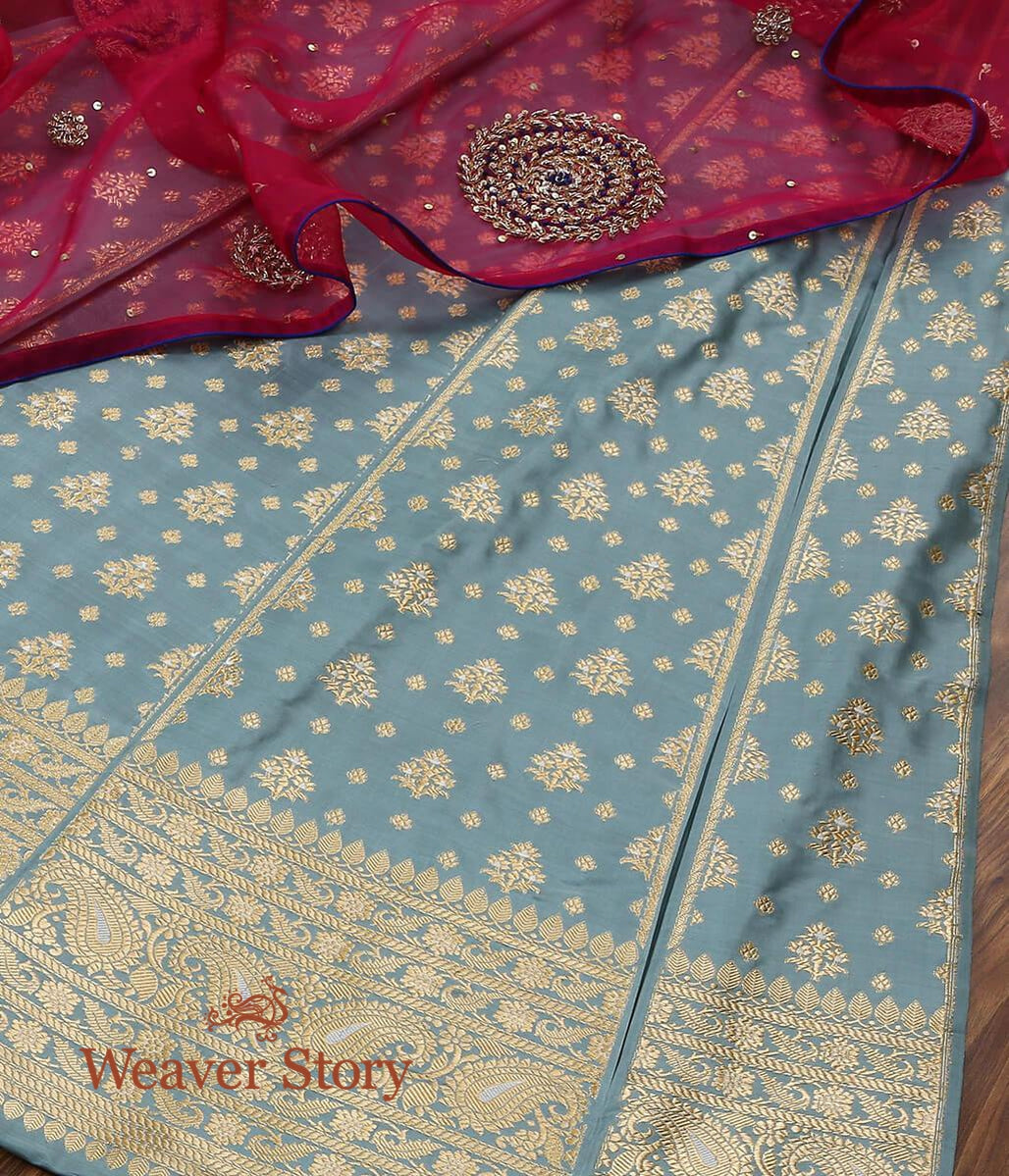 Handloom_Powder_Blue_Pure_Katan_Silk_Banarasi_Lehenga_with_Meenakari_WeaverStory_01