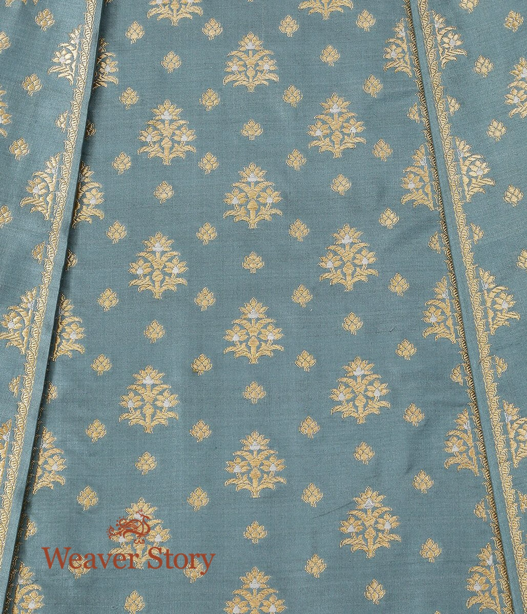 Handloom_Powder_Blue_Pure_Katan_Silk_Banarasi_Lehenga_with_Meenakari_WeaverStory_05