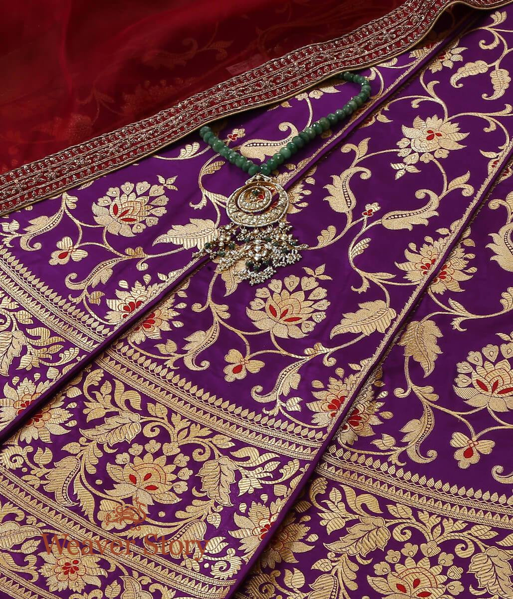 Handloom_Purple_Pure_Katan_Silk_Banarasi_Lehenga_WeaverStory_01