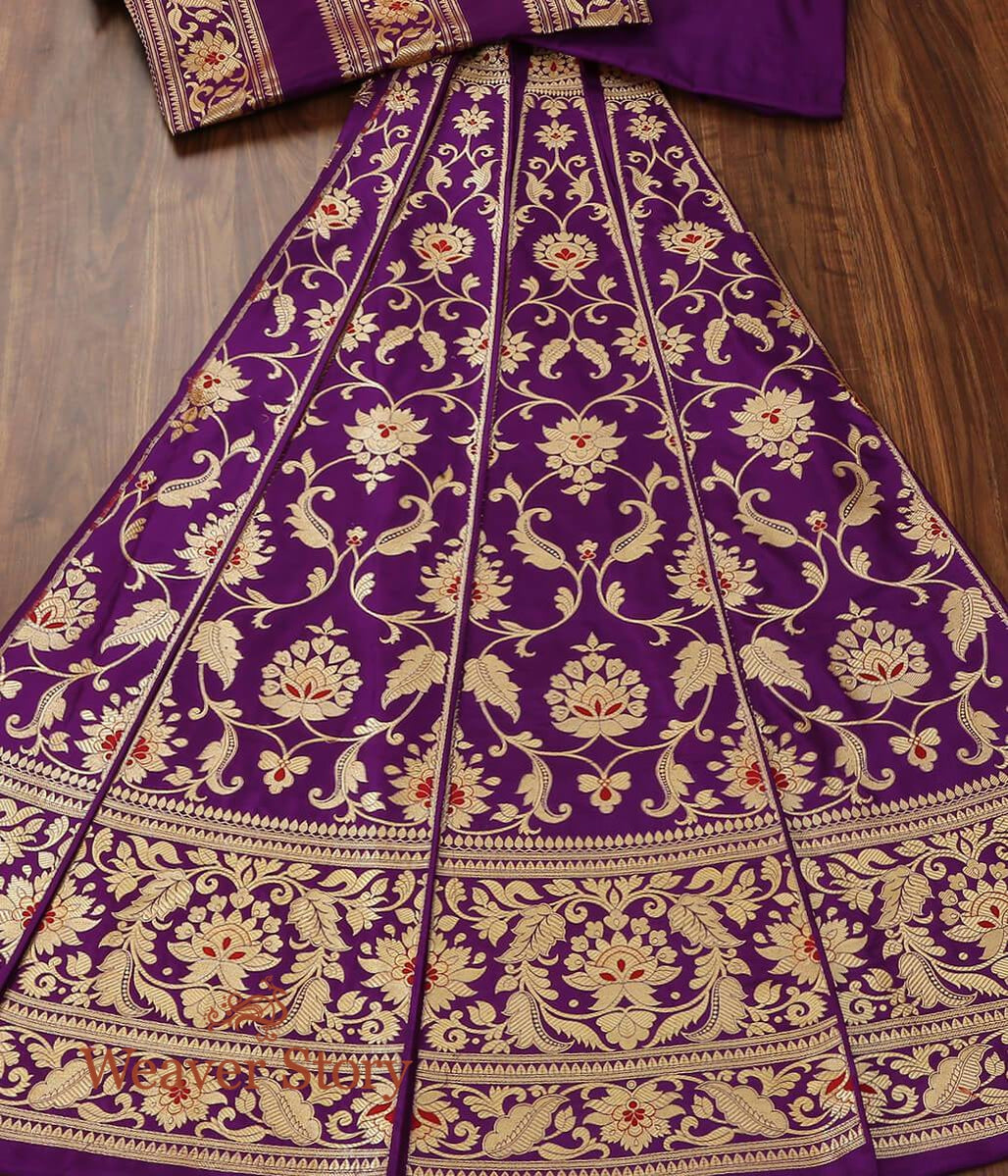 Handloom_Purple_Pure_Katan_Silk_Banarasi_Lehenga_WeaverStory_02