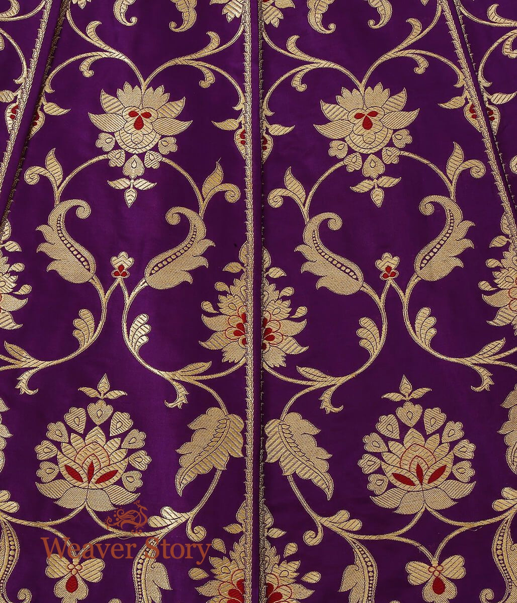 Handloom_Purple_Pure_Katan_Silk_Banarasi_Lehenga_WeaverStory_05