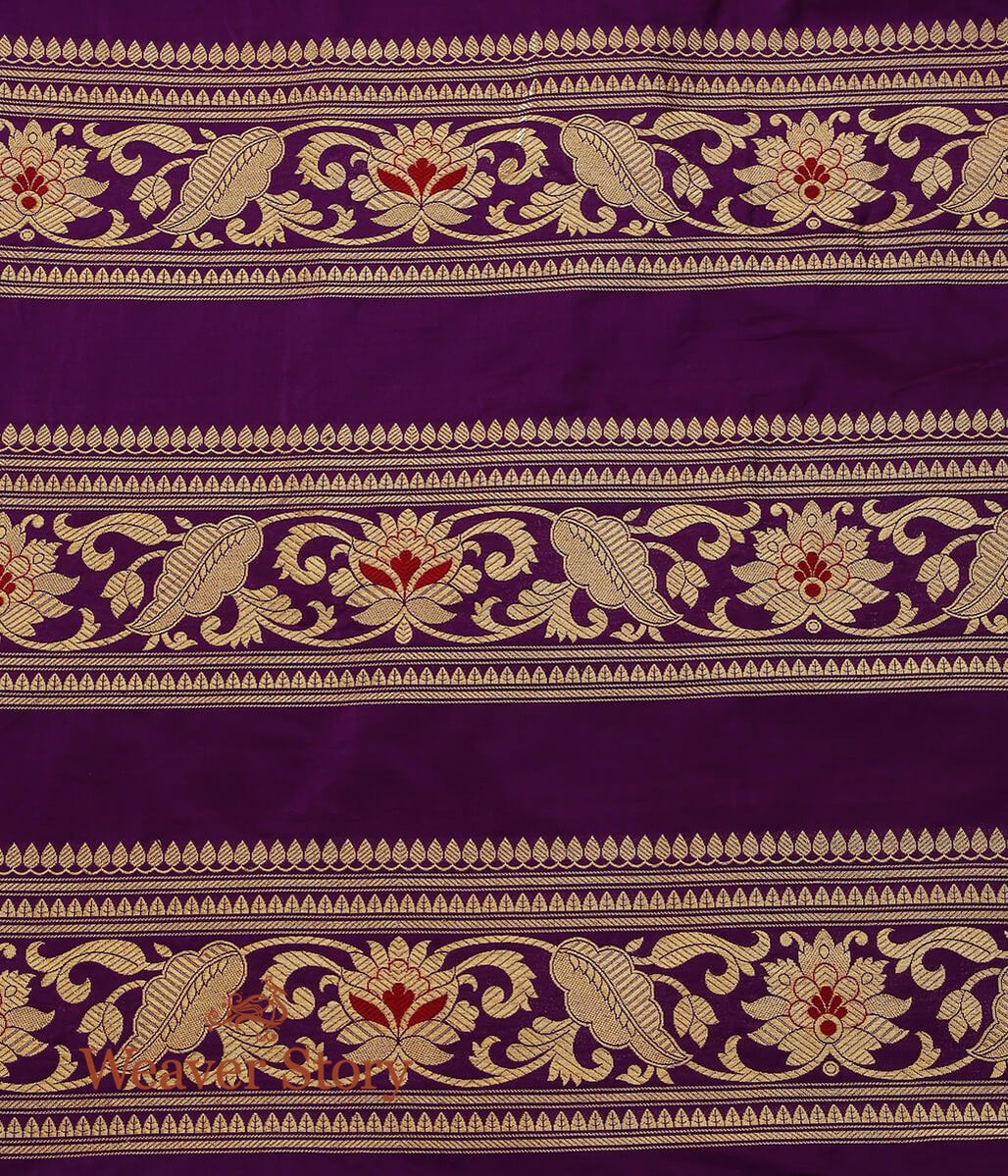 Handloom_Purple_Pure_Katan_Silk_Banarasi_Lehenga_WeaverStory_07