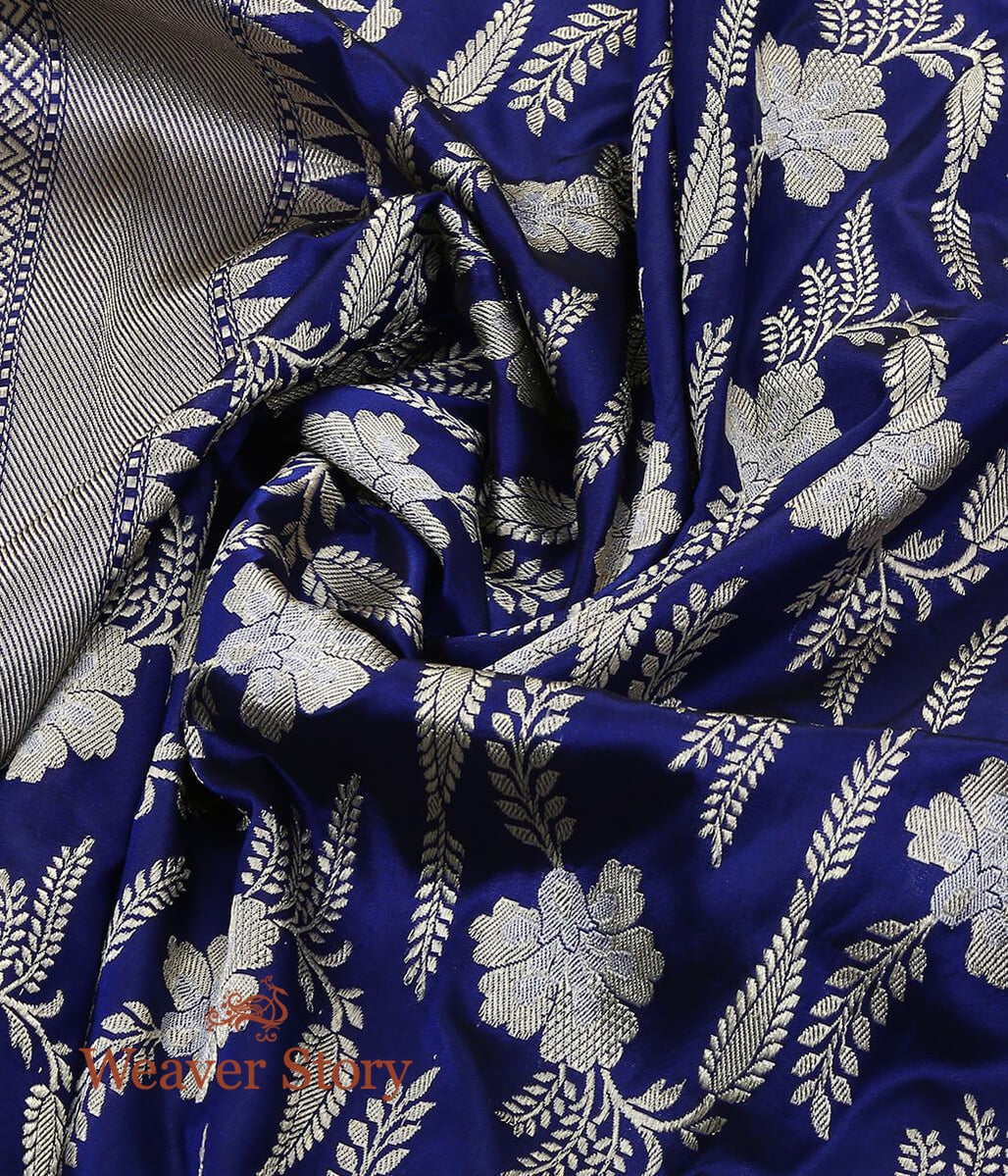 Handloom_Blue_Banarasi_Jangla_Dupatta_woven_in_fine_Kadhwa_Weave_WeaverStory_05