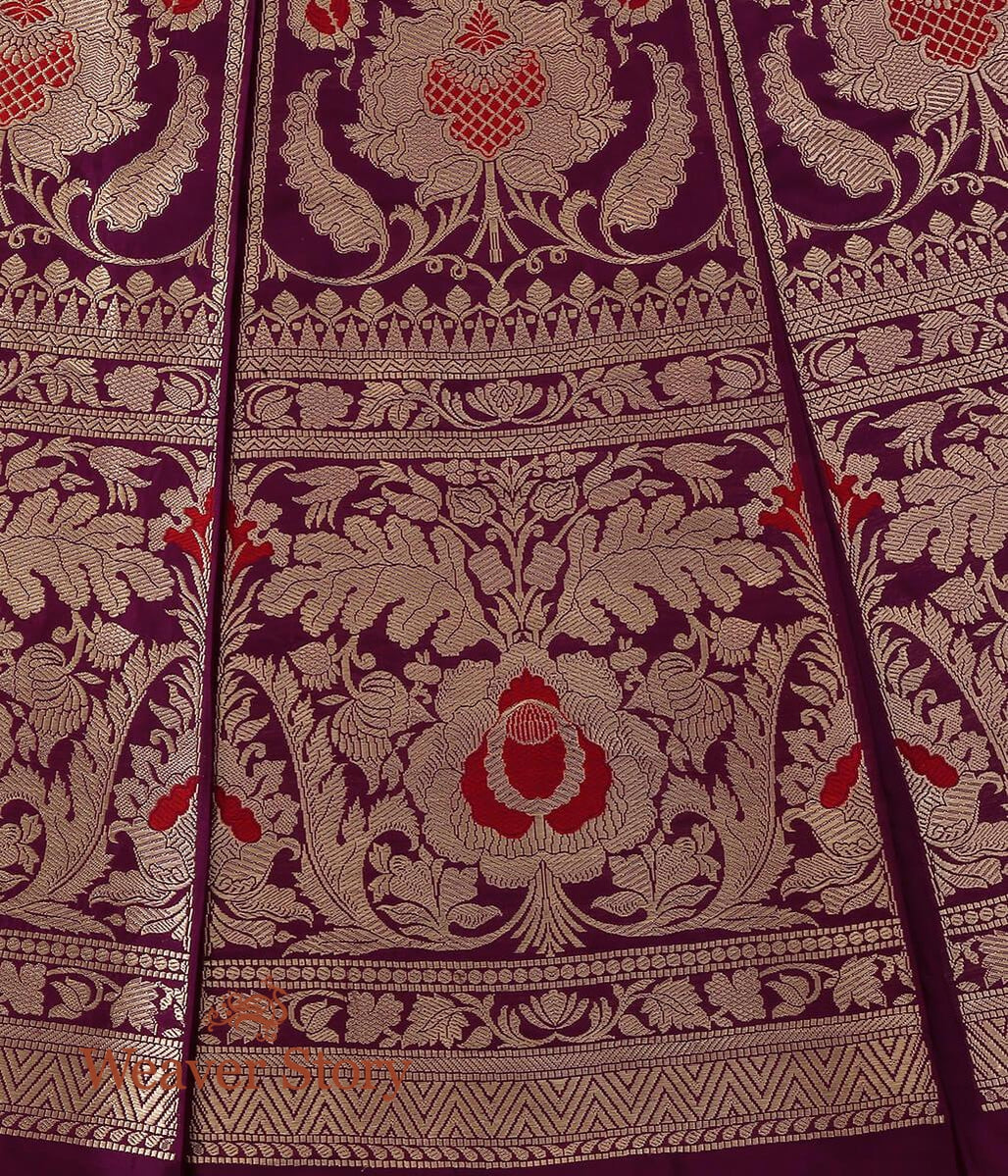 Handloom_Pure_Katan_Silk_Banarasi_Lehenga_with_Meenakari_WeaverStory_03