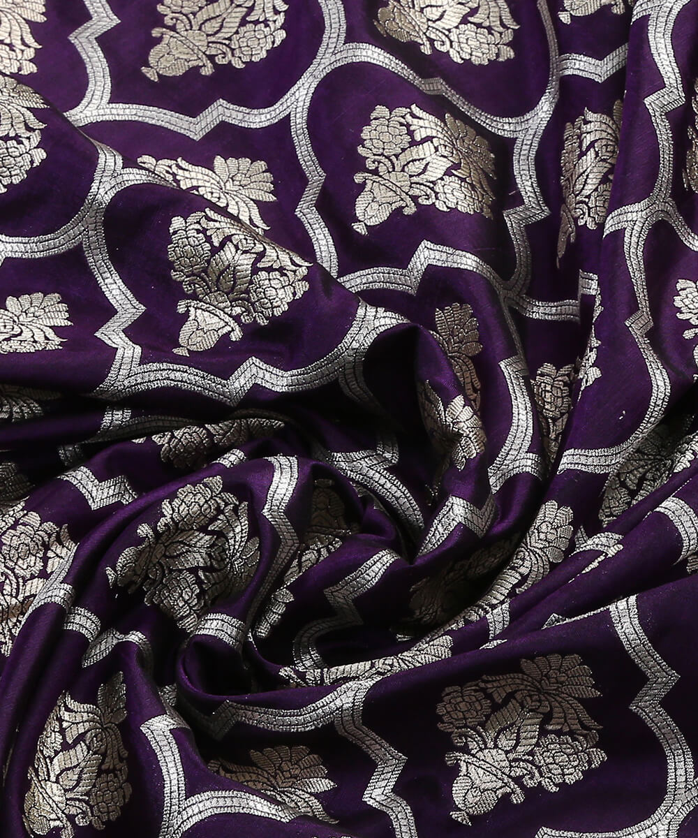Handloom_Purple_Pure_Katan_Silk_Banarasi_Dupatta_WeaverStory_05
