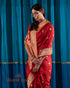 Bridal_Red_Banarasi_Handloom_Saree_with_Kadhwa_Booti_and_Lion_Motifs_WeaverStory_01