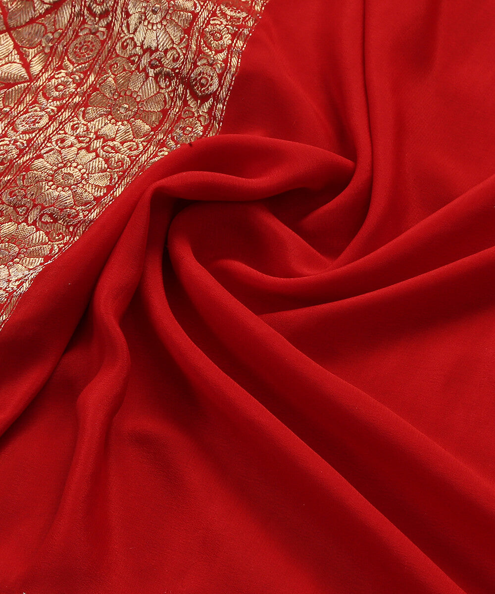 Handloom_Red_Pure_Banarasi_Georgette_Dupatta_With_Kadhwa_Border_and_Pallu_WeaverStory_05