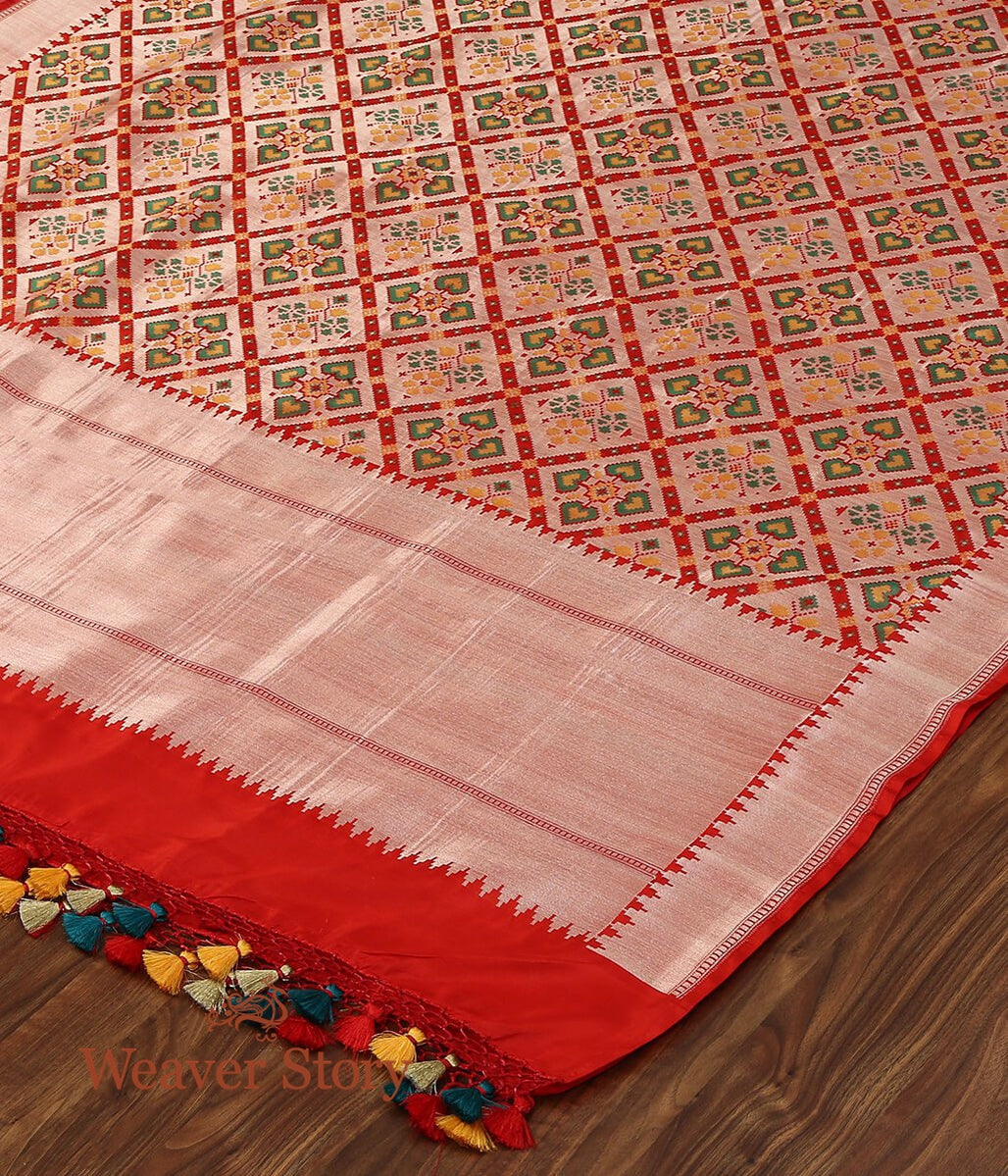 Handloom_Red_Banarasi_Patola_Dupatta_woven_in_Pure_Katan_Silk_WeaverStory_03