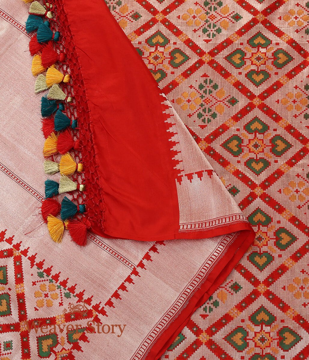 Handloom_Red_Banarasi_Patola_Dupatta_woven_in_Pure_Katan_Silk_WeaverStory_04