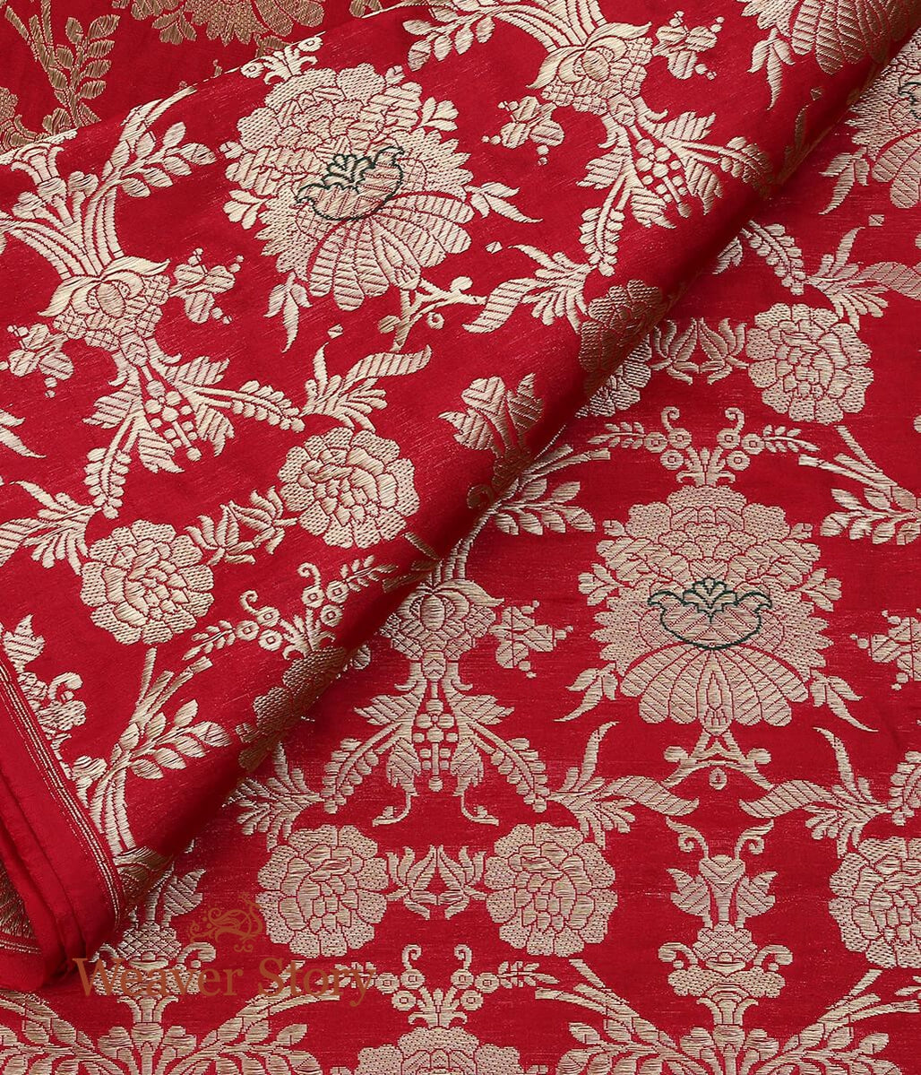 Handloom_Red_Kimkhab_Brocade_Fabric_WeaverStory_02