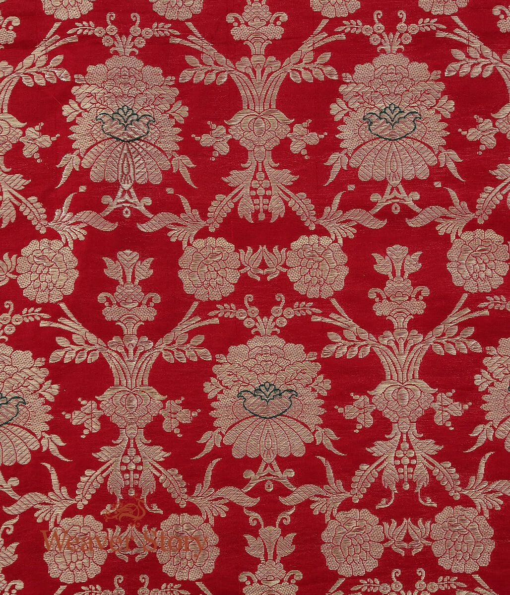 Handloom_Red_Kimkhab_Brocade_Fabric_WeaverStory_03