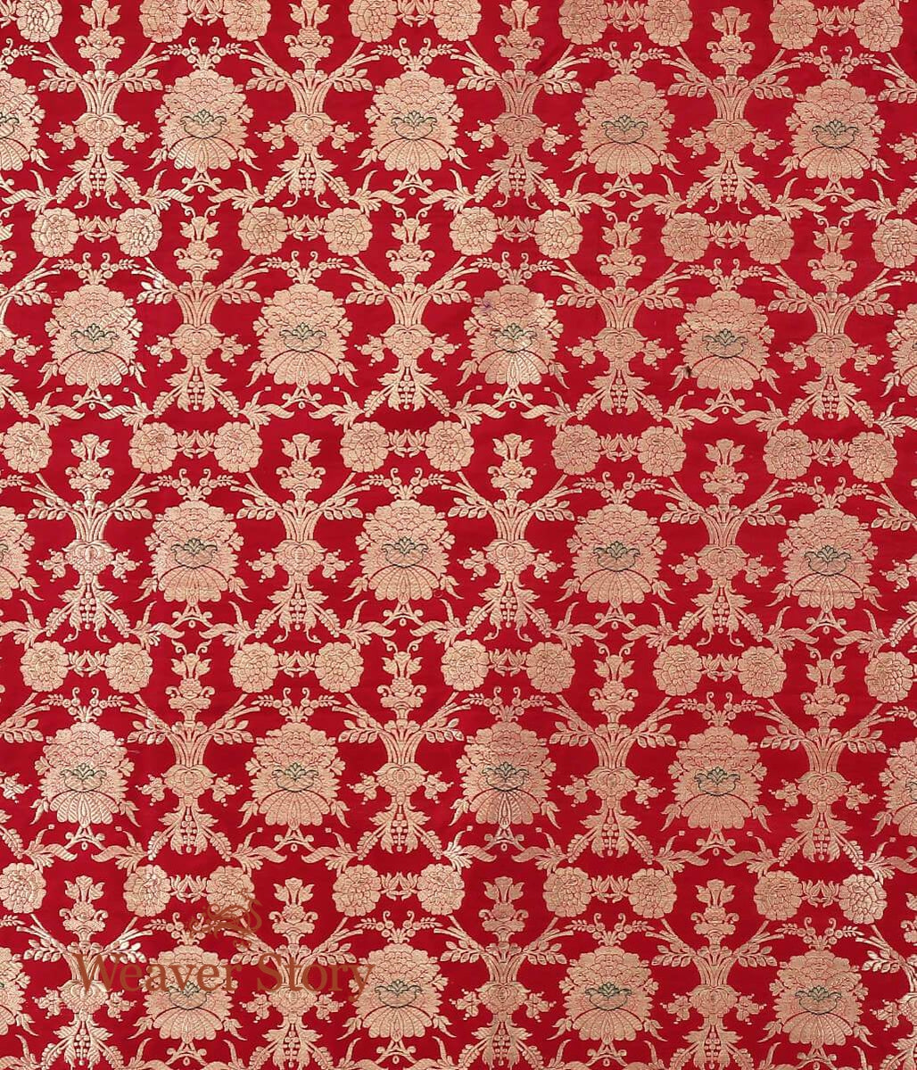 Handloom_Red_Kimkhab_Brocade_Fabric_WeaverStory_04