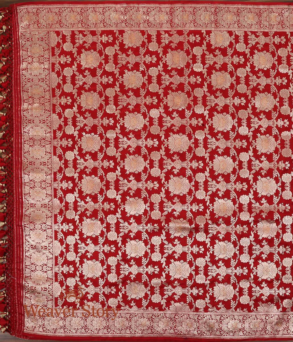 Red_Handloom_Banarasi_Katan_Silk_Dupatta_with_Meenakari_WeaverStory_02