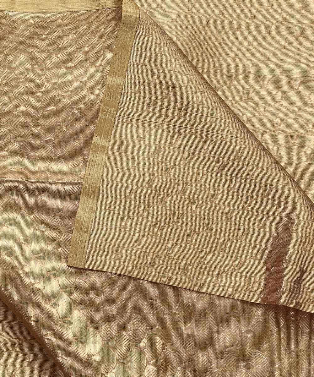 Handloom_Peach_and_Gold_Chanderi_Tissue_Fabric_WeaverStory_04